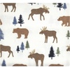image:imageHudson Baby Unisex Baby Cotton Flannel Receiving Blankets Bundle Rocket Ship One SizeMoose Bear