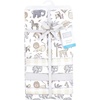 image:imageHudson Baby Unisex Baby Cotton Flannel Receiving Blankets Bundle Rocket Ship One SizeNeutral Safari