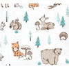image:imageHudson Baby Unisex Baby Cotton Flannel Receiving Blankets Bundle Rocket Ship One SizeNeutral Woodland Pals