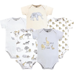 image:imageHudson Baby Cotton Bodysuits Neutral Safari World 36 Months