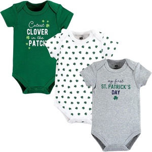 image:imageHudson Baby Unisex Baby Cotton Bodysuits Cutest Clover 69 Months