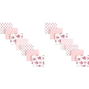 image:imageHudson Baby Unisex Baby Cotton Flannel Receiving Blankets Bundle Rocket Ship One SizeCream Rose