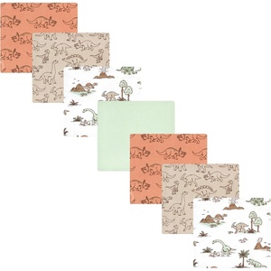 image:imageHudson Baby Unisex Baby Cotton Flannel Receiving Blankets Bundle Rocket Ship One SizeDinosaur Adventures