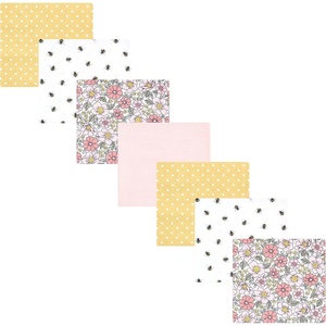 image:imageHudson Baby Unisex Baby Cotton Flannel Receiving Blankets Bundle Rocket Ship One SizePink Yellow Pretty Floral