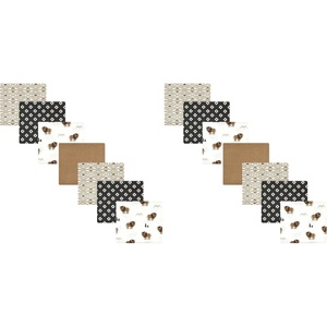 image:imageHudson Baby Unisex Baby Cotton Flannel Receiving Blankets Bundle Rocket Ship One SizeWild Buffalo