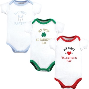 image:imageHudson Baby Womens Bodysuits Easter 36 Hudson Baby Unisex Baby Cotton Bodysuits Boy First Valentine Easter 3 6 Months Boy First Valentine Easter Months US