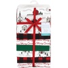 image:imageHudson Baby Unisex Baby Cotton Flannel Receiving Blankets Bundle Mustache Hat One SizeChristmas Scene