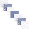 image:imageHudson Baby Unisex Baby Cotton Flannel Receiving Blankets Bundle Mustache Hat One SizeCloud Mobile Blue
