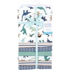image:imageHudson Baby Unisex Baby Cotton Flannel Receiving Blankets Bundle Mustache Hat One SizeDino Friends
