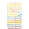 image:imageHudson Baby Unisex Baby Cotton Flannel Receiving Blankets Bundle Mustache Hat One SizeLemon Daisy