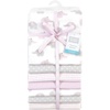 image:imageHudson Baby Unisex Baby Cotton Flannel Receiving Blankets Bundle Mustache Hat One SizeLilac Elephants