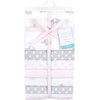 image:imageHudson Baby Unisex Baby Cotton Flannel Receiving Blankets Bundle Mustache Hat One SizePink Gray Elephant
