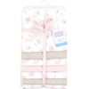 image:imageHudson Baby Unisex Baby Cotton Flannel Receiving Blankets Bundle Mustache Hat One SizePink Honey Bunny