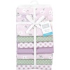 image:imageHudson Baby Unisex Baby Cotton Flannel Receiving Blankets Bundle Mustache Hat One SizePurple Dainty Floral