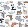 image:imageHudson Baby Unisex Baby Cotton Flannel Receiving Blankets Bundle Mustache Hat One SizeZoo Animals