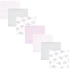 image:imageHudson Baby Unisex Baby Cotton Flannel Receiving Blankets Bundle Butterflies One SizeLilac Elephants