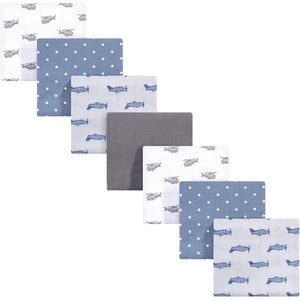 image:imageHudson Baby Unisex Baby Cotton Flannel Receiving Blankets Bundle Butterflies One SizeAirplanes Helicopters