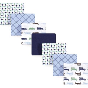 image:imageHudson Baby Unisex Baby Cotton Flannel Receiving Blankets Bundle Butterflies One SizeBlue Cars