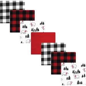 image:imageHudson Baby Unisex Baby Cotton Flannel Receiving Blankets Bundle Butterflies One SizeBuffalo Plaid Bear
