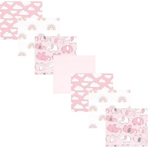 image:imageHudson Baby Unisex Baby Cotton Flannel Receiving Blankets Bundle Butterflies One SizeGirl New Elephant