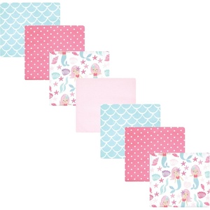image:imageHudson Baby Unisex Baby Cotton Flannel Receiving Blankets Bundle Butterflies One SizeMermaid