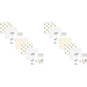 image:imageHudson Baby Unisex Baby Cotton Flannel Receiving Blankets Bundle Butterflies One SizeNeutral Safari World