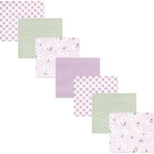 image:imageHudson Baby Unisex Baby Cotton Flannel Receiving Blankets Bundle Butterflies One SizePurple Dainty Floral
