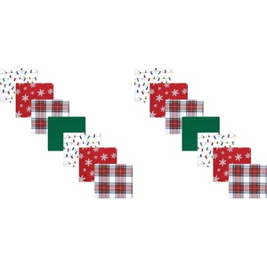 image:imageHudson Baby Unisex Baby Cotton Flannel Receiving Blankets Bundle Butterflies One SizeWhite Tartan
