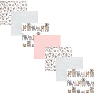image:imageHudson Baby Unisex Baby Cotton Flannel Receiving Blankets Bundle Butterflies One SizeWild Forest Pink