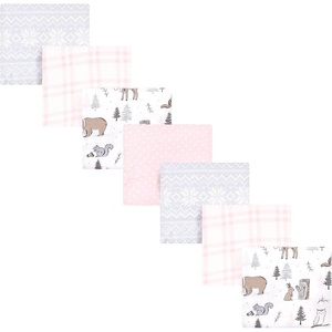 image:imageHudson Baby Unisex Baby Cotton Flannel Receiving Blankets Bundle Butterflies One SizeWinter Forest