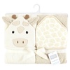 image:imageHudson Baby Unisex Baby Cotton Animal Face Hooded Towel Cow One SizeBeige Giraffe