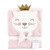 image:imageHudson Baby Unisex Baby Cotton Animal Face Hooded Towel Cow One SizeCat Princess
