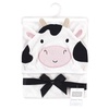 image:imageHudson Baby Unisex Baby Cotton Animal Face Hooded Towel Cow One SizeCow