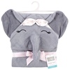 image:imageHudson Baby Unisex Baby Cotton Animal Face Hooded Towel Cow One SizeFlower Elephant