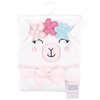 image:imageHudson Baby Unisex Baby Cotton Animal Face Hooded Towel Cow One SizeFlower Llama
