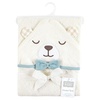 image:imageHudson Baby Unisex Baby Cotton Animal Face Hooded Towel Cow One SizeGingham Bear Boy