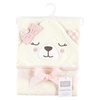 image:imageHudson Baby Unisex Baby Cotton Animal Face Hooded Towel Cow One SizeGingham Bear Girl