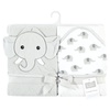 image:imageHudson Baby Unisex Baby Cotton Animal Face Hooded Towel Cow One SizeGray Elephant