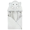 image:imageHudson Baby Unisex Baby Cotton Animal Face Hooded Towel Cow One SizeGray Elephant