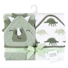 image:imageHudson Baby Unisex Baby Cotton Animal Face Hooded Towel Cow One SizeNeutral Dino World