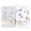 image:imageHudson Baby Unisex Baby Cotton Animal Face Hooded Towel Cow One SizeNeutral Safari World