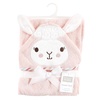 image:imageHudson Baby Unisex Baby Cotton Animal Face Hooded Towel Cow One SizePink Llama