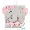 image:imageHudson Baby Unisex Baby Cotton Animal Face Hooded Towel Cow One SizePretty Elephant
