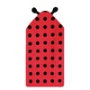 image:imageHudson Baby Unisex Baby Cotton Animal Face Hooded Towel Cow One SizeRed Ladybug