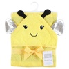 image:imageHudson Baby Unisex Baby Cotton Animal Face Hooded Towel Cow One SizeYellow Bee