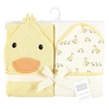 image:imageHudson Baby Unisex Baby Cotton Animal Face Hooded Towel Cow One SizeYellow Duck