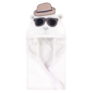 image:imageHudson Baby Unisex Baby Cotton Animal Face Hooded Towel Cow One SizeHandsome Bear