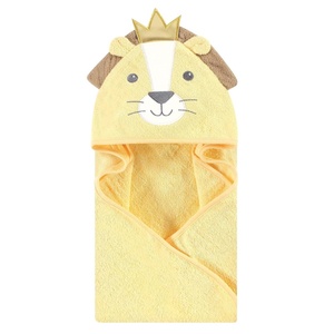 image:imageHudson Baby Unisex Baby Cotton Animal Face Hooded Towel Cow One SizeKing Lion