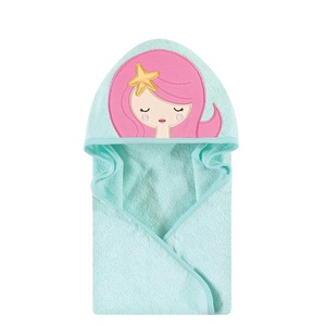 image:imageHudson Baby Unisex Baby Cotton Animal Face Hooded Towel Cow One SizeMermaid