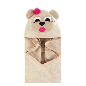 image:imageHudson Baby Unisex Baby Cotton Animal Face Hooded Towel Cow One SizeMiss Monkey